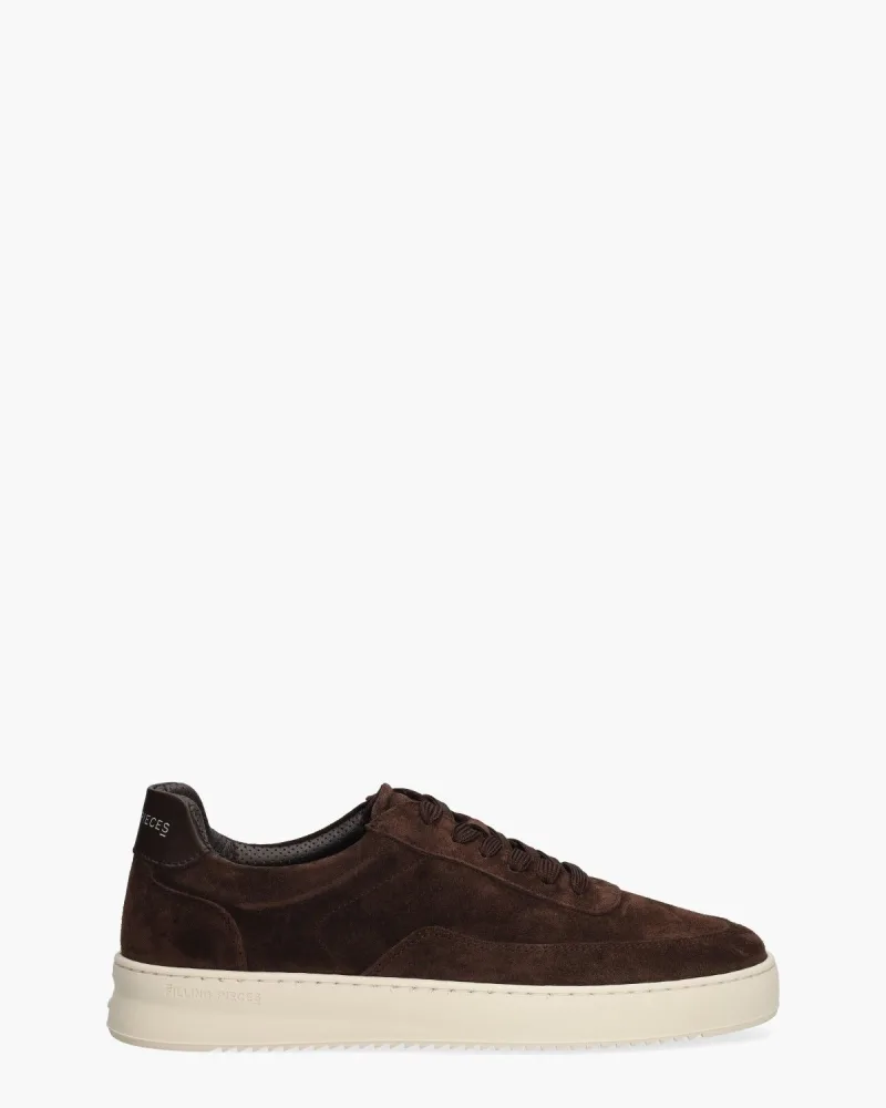 Filling Pieces Mondo Suede Pure, sneakers voor heren in donkerbruin