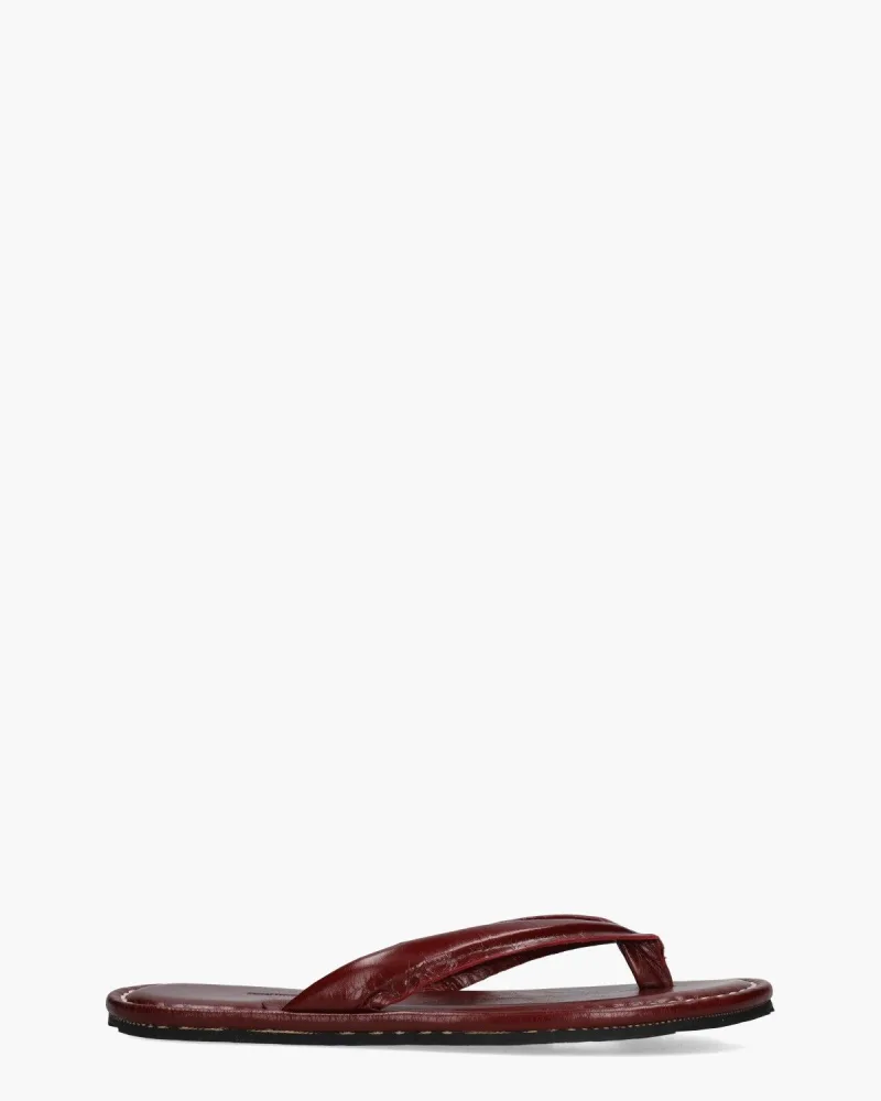 Port Menorca Leru Bordeauxrood, slippers voor dames in rood