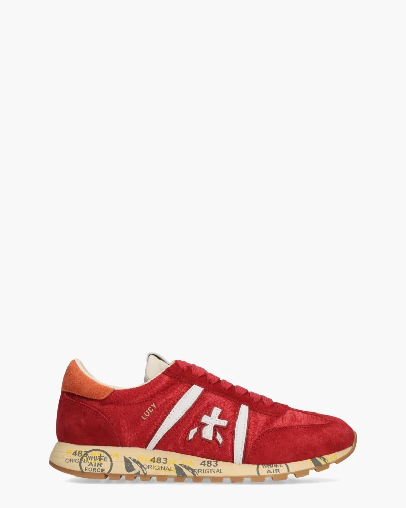 Premiata Lucydo, sneakers voor dames in rood