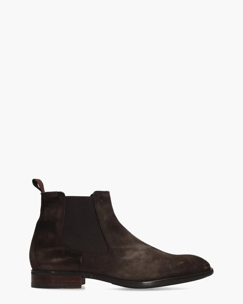 Van Bommel Terra 05.01, enkellaarsjes & boots voor heren in donkerbruin