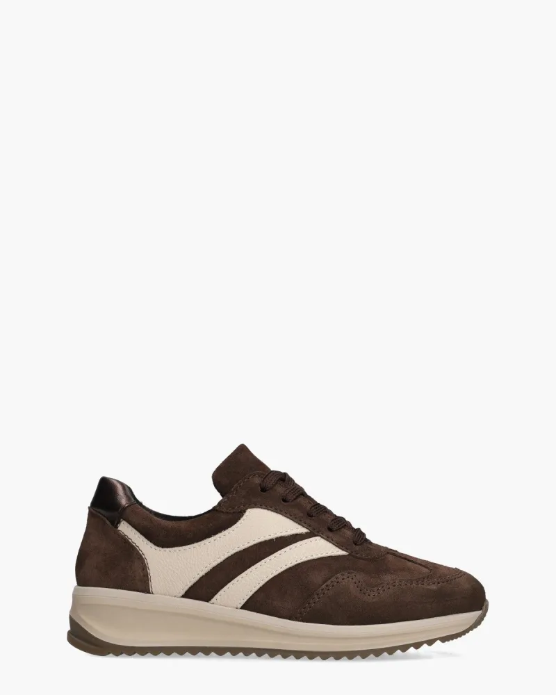 Cypres Adi, sneakers voor dames in donkerbruin