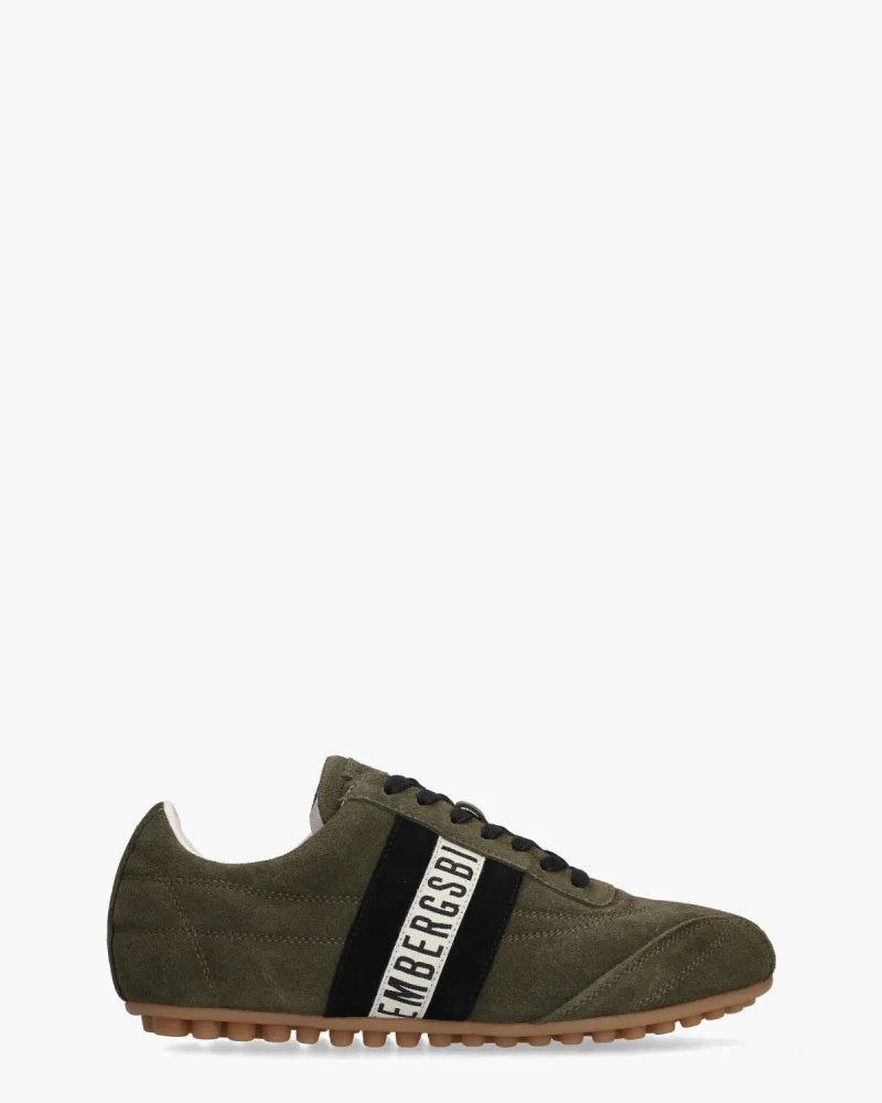 Bikkembergs 32214 Legergroen, sneakers voor heren in groen
