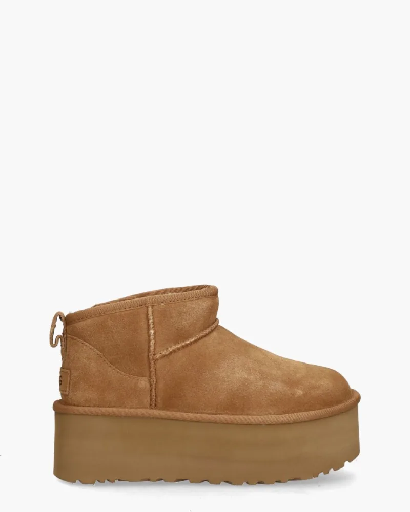 UGG Classic Ultra Mini Platform Boot, enkellaarsjes & boots voor dames in bruin