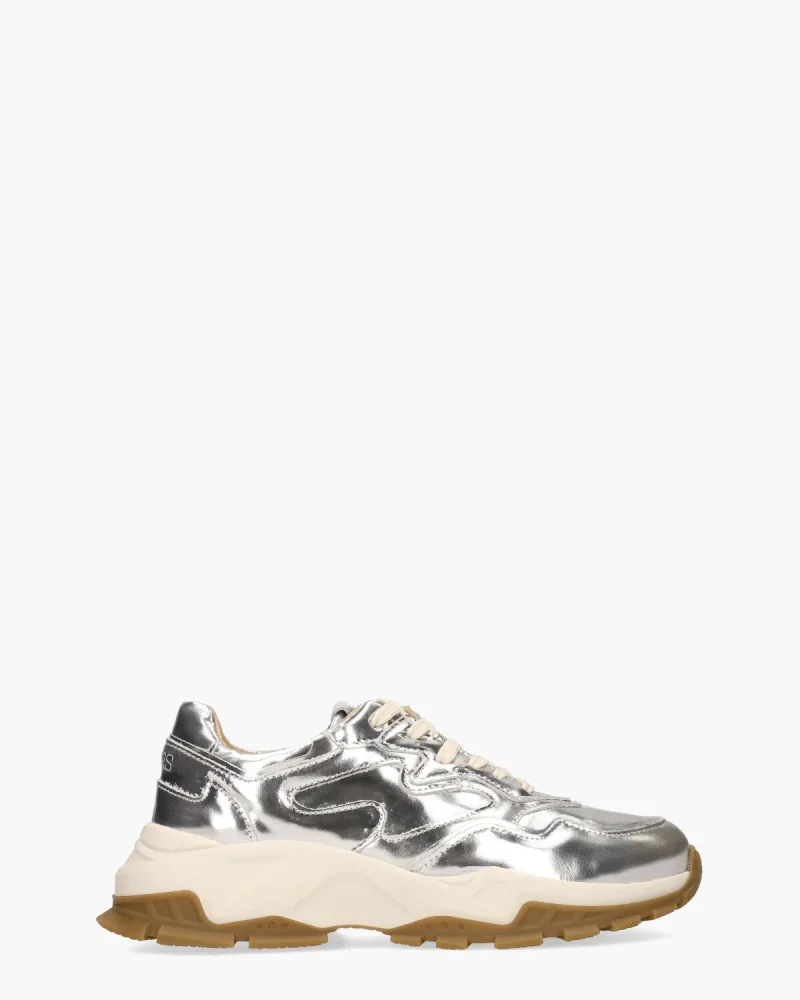 DWRS Label Chester, sneakers voor dames in zilver