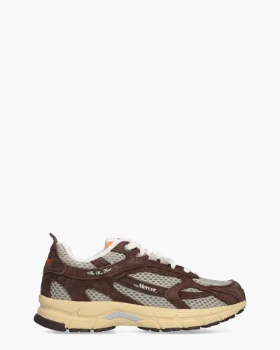 Mercer Amsterdam The Re-Run Americana, sneakers voor dames in donkerbruin, foto 1 van 2