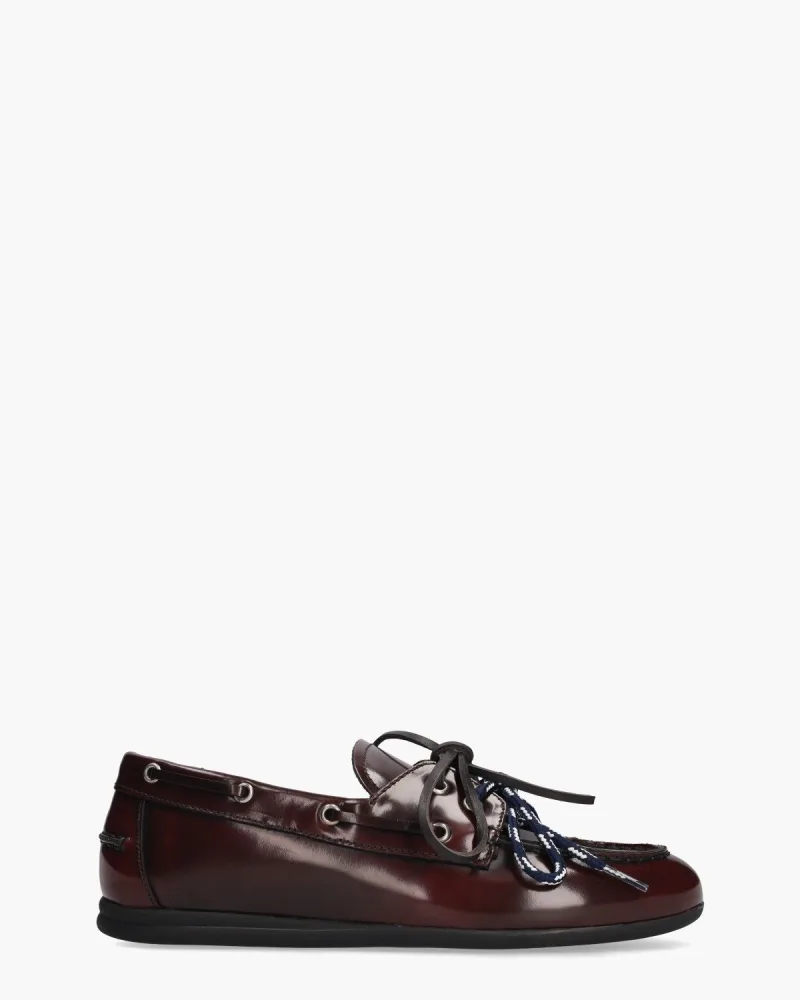 Toral Harvey Bordeauxrood, veterschoenen voor heren in rood