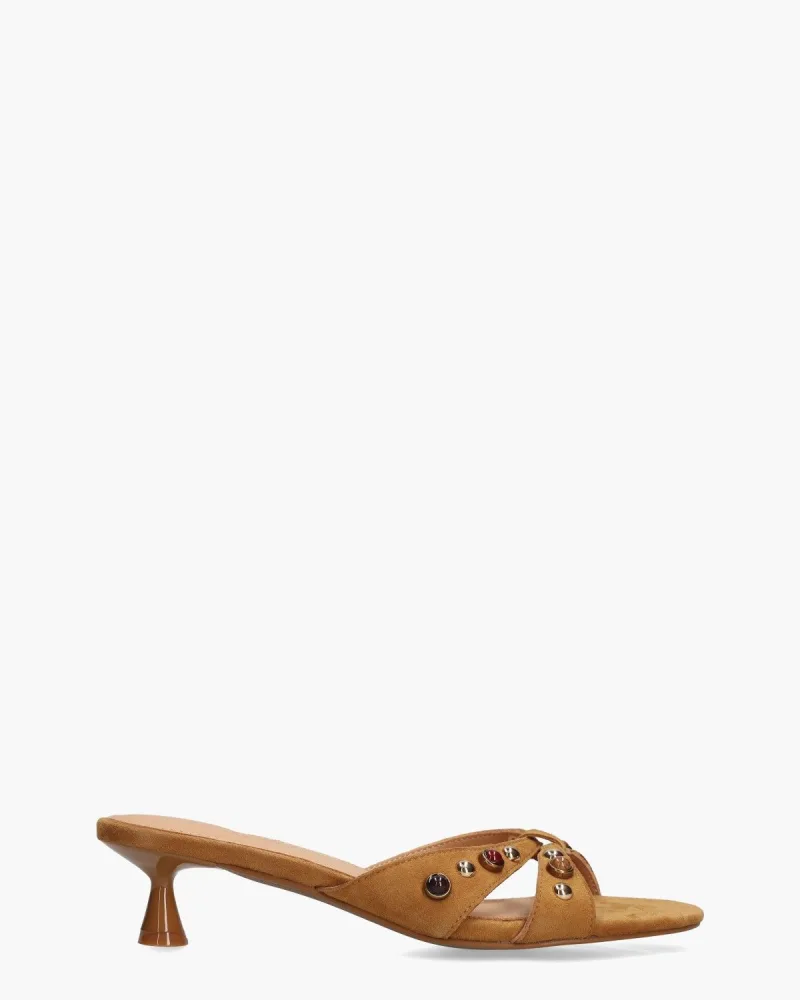 Inuovo YR6004 Okergeel, slippers voor dames in bruin