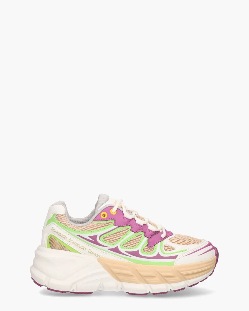 Barracuda Round-One, sneakers voor dames in wit