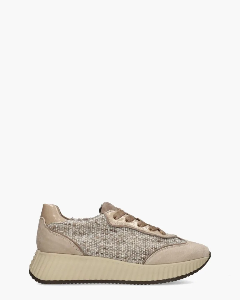 Softwaves Alice, sneakers voor dames in beige/taupe