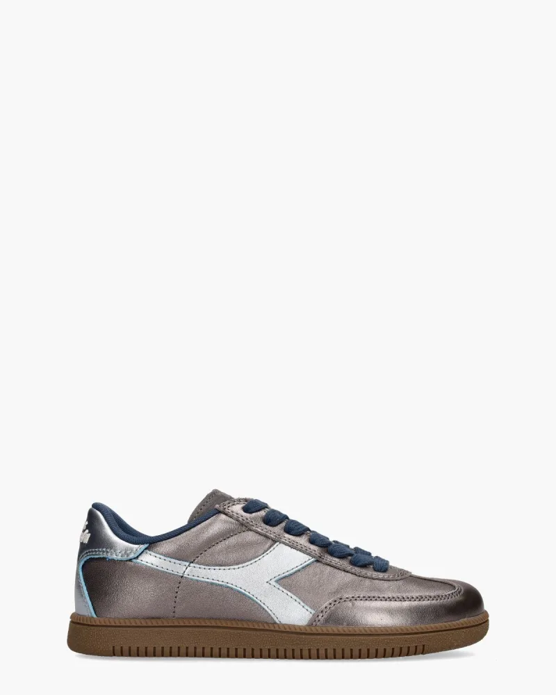 Diadora Sport Trainer Metalized, sneakers voor dames in grijs/blauw