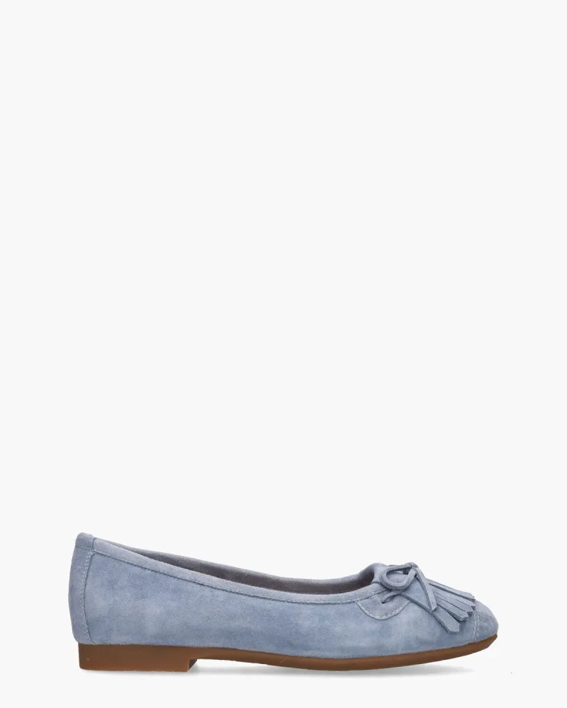 Si Temmi, instappers & loafers voor dames in lichtblauw