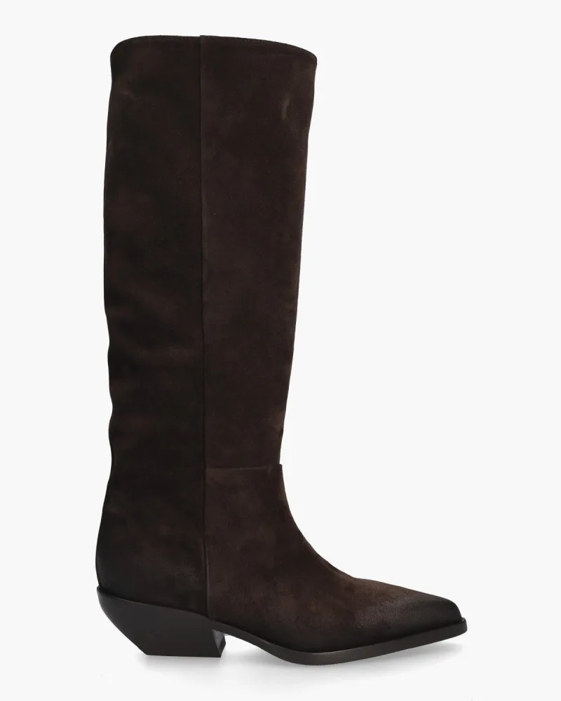 Elena Iachi E4759, enkellaarsjes & boots voor dames in donkerbruin