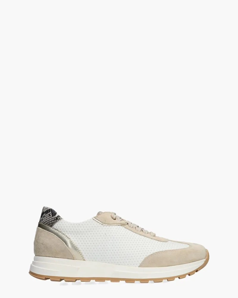 Cypres Si Ziba, sneakers voor dames in wit/beige