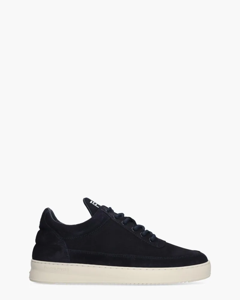 Filling Pieces Low Top Suede, sneakers voor heren in donkerblauw
