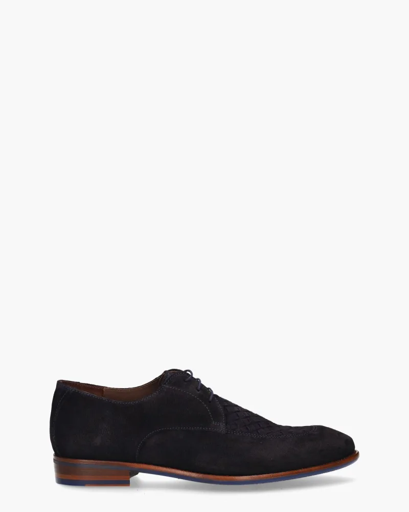 Floris Van Bommel De Stapper 50.01, veterschoenen voor heren in blauw