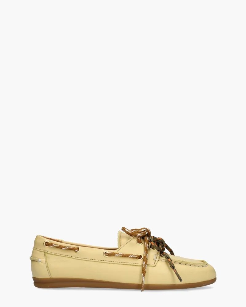 Toral Kimana Lichtgeel, veterschoenen voor dames
