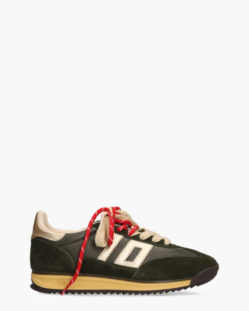 Back 70 Jogger Spongy Nappa, sneakers voor dames in donkergroen