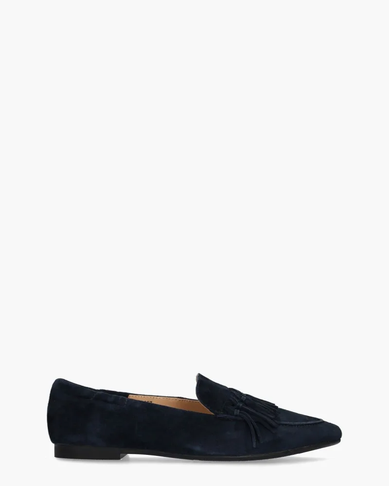 Di Lauro Onaya, instappers & loafers voor dames in donkerblauw