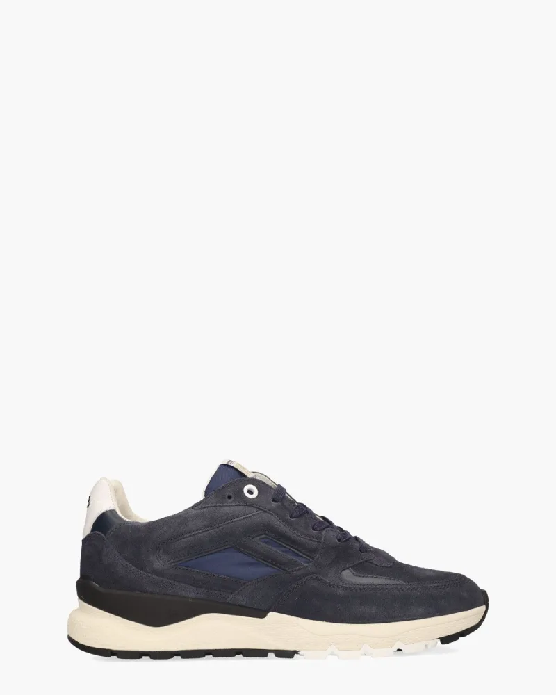 Floris Van Bommel De Treener 01.12, sneakers voor heren in blauw