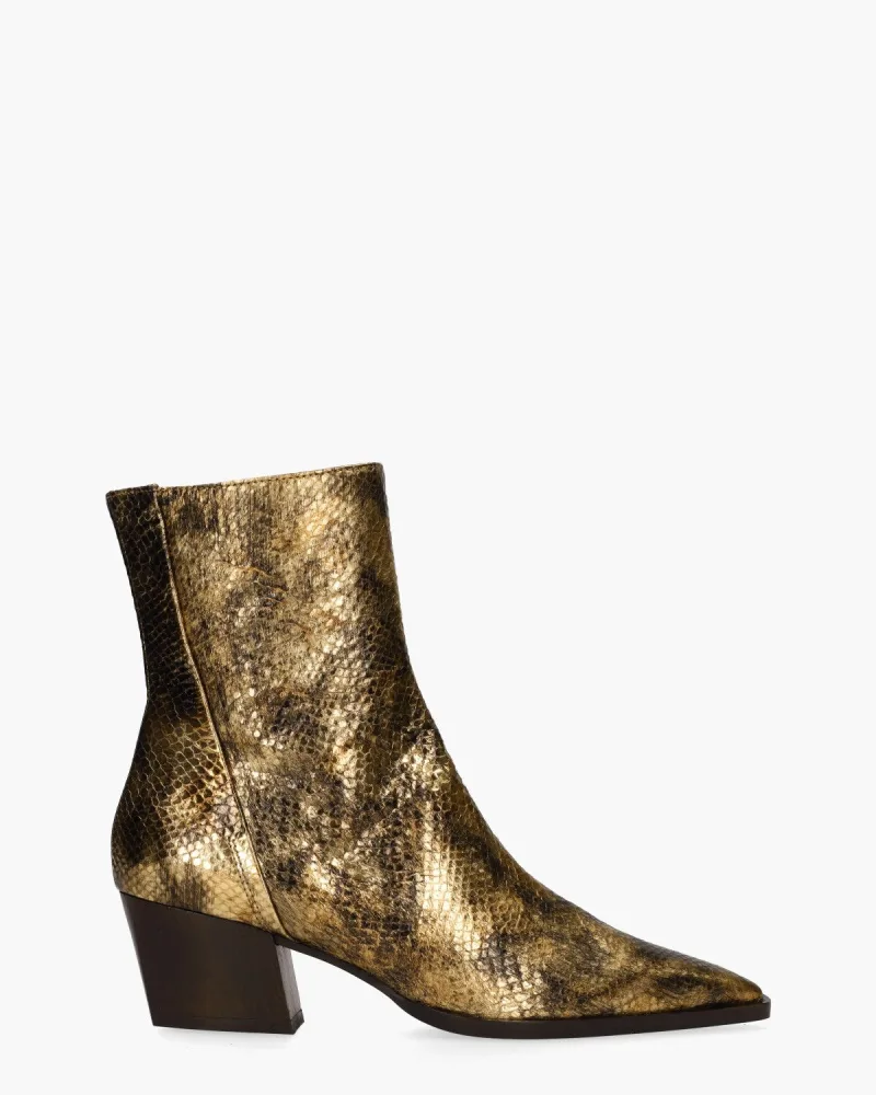 Zinda 3225-S, enkellaarsjes & boots voor dames in brons