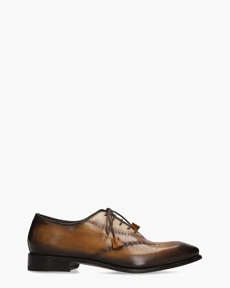 Harris 2001, veterschoenen voor heren in bruin