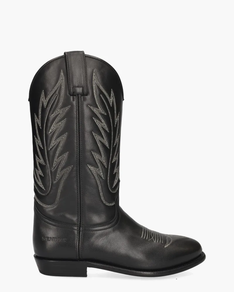 Sendra 13843, laarzen voor dames in zwart
