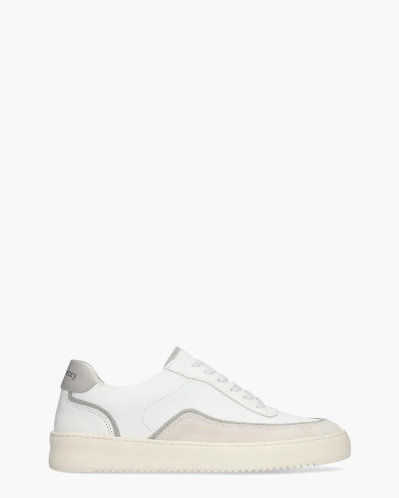 Filling Pieces Mondo Stack Nappa, schoenen voor heren in wit/grijs