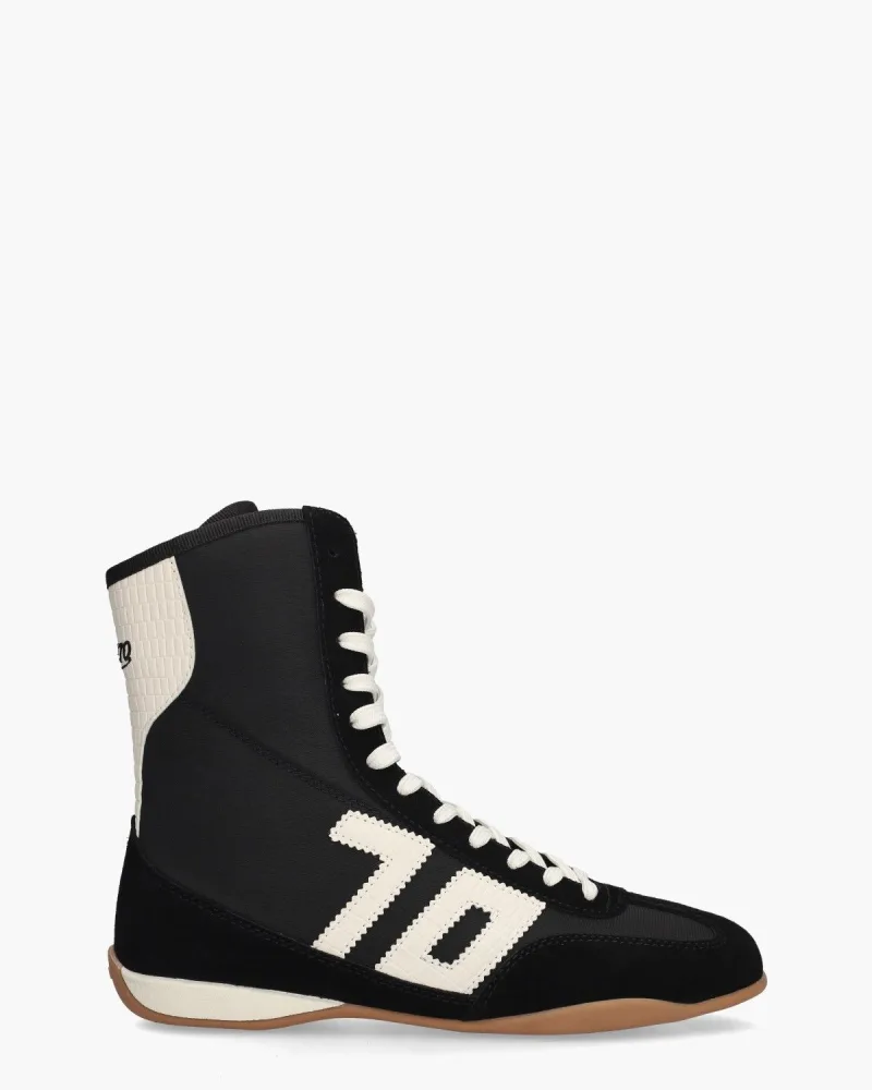 Back 70 Boxeur H, sneakers voor dames in zwart/off-white