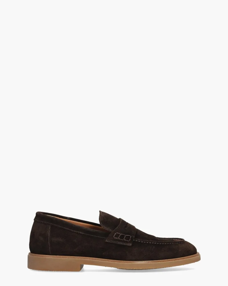 Giorgio 92701, instappers & loafers voor heren in donkerbruin