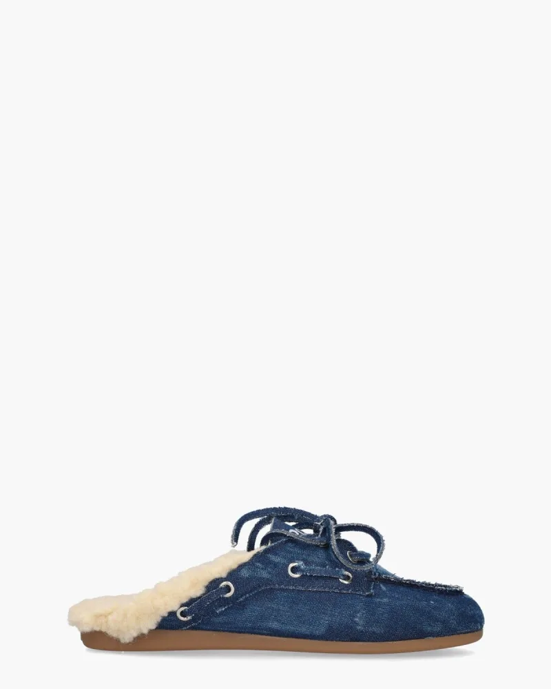 Posa Boat Mule, slippers voor dames in blauw