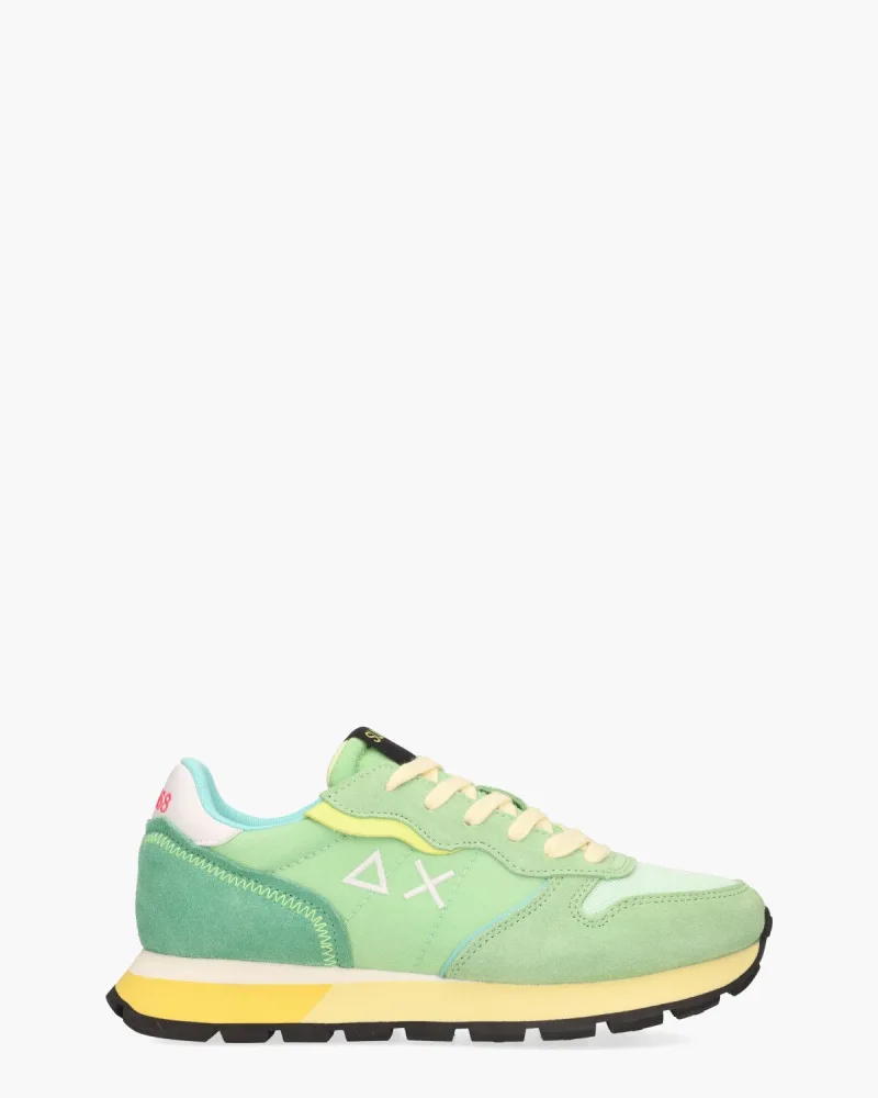 Sun68 Ally Color Explosion Mintgroen, sneakers voor dames in groen