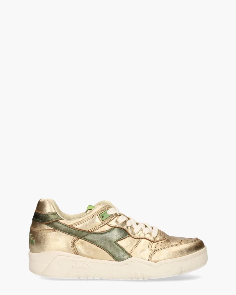 Diadora Heritage B.560 Metallic, sneakers voor dames in goud