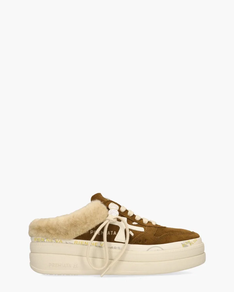 Premiata Micol 7016, sneakers voor dames in bruin