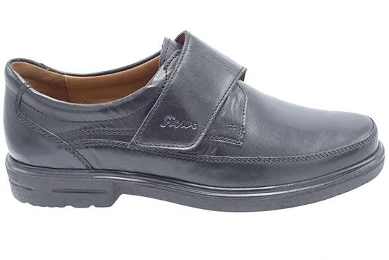 Sioux Parsifal, klittenbandschoenen voor heren in zwart