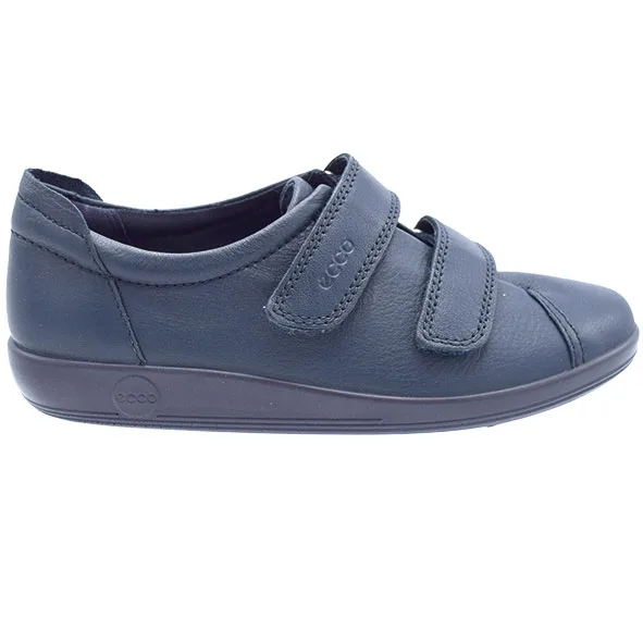 ECCO Soft, klittenbandschoenen voor dames in blauw