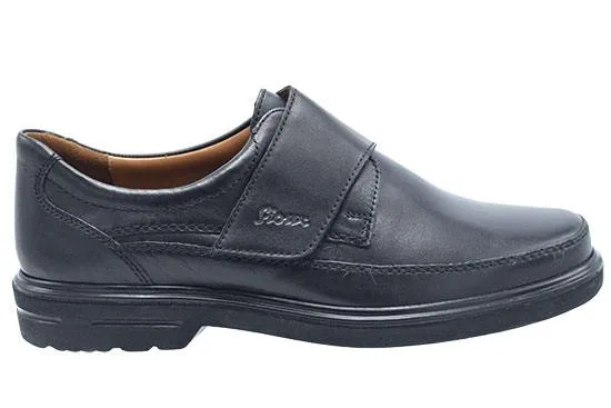 Sioux Parsifal-J, klittenbandschoenen voor heren in zwart